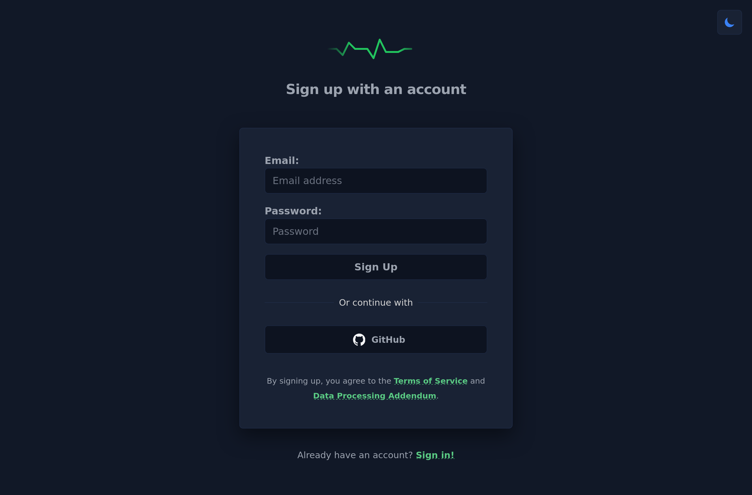 Signing up for Hosted Uptime-Kuma