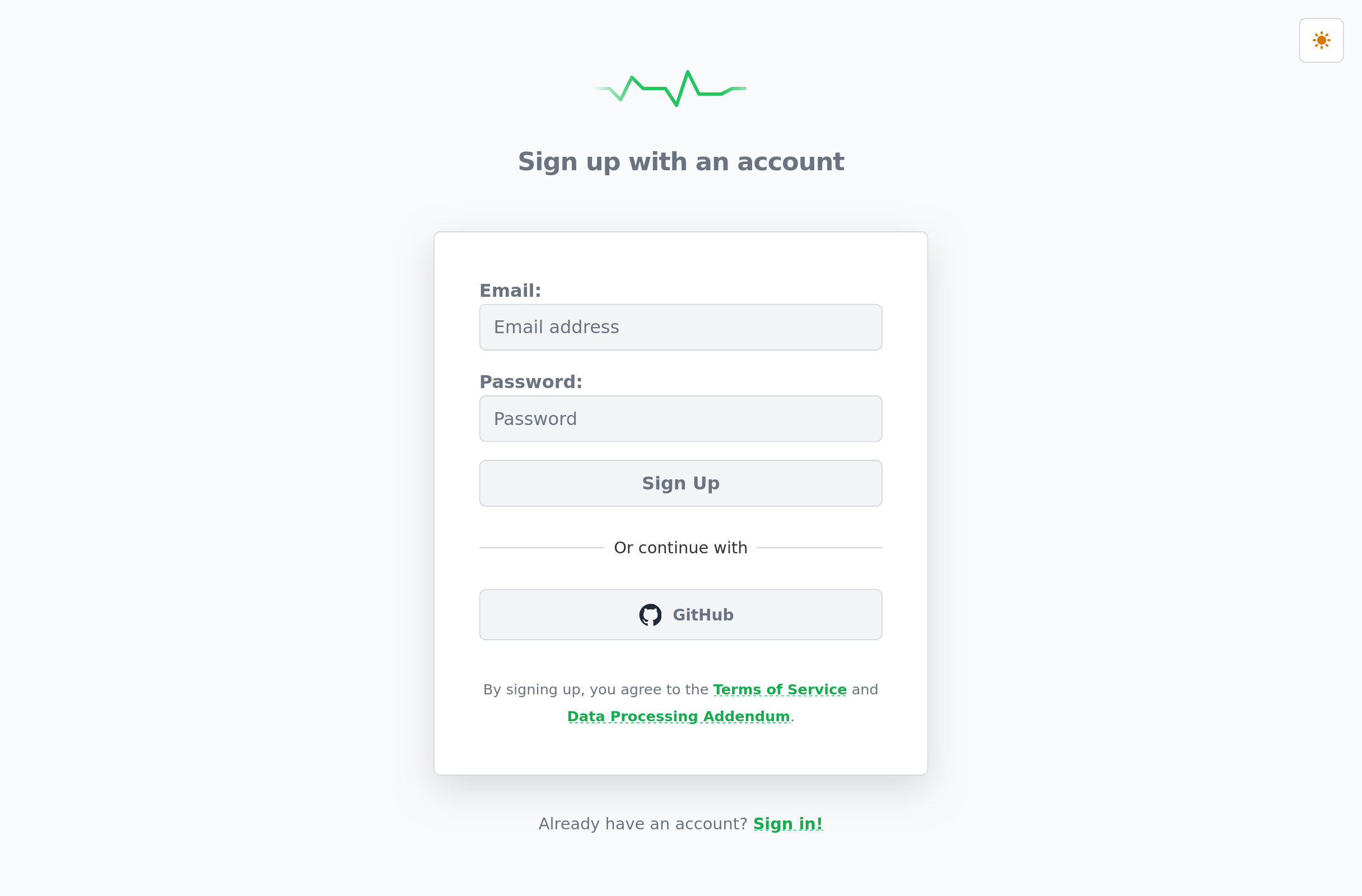 Signing up for Hosted Uptime-Kuma