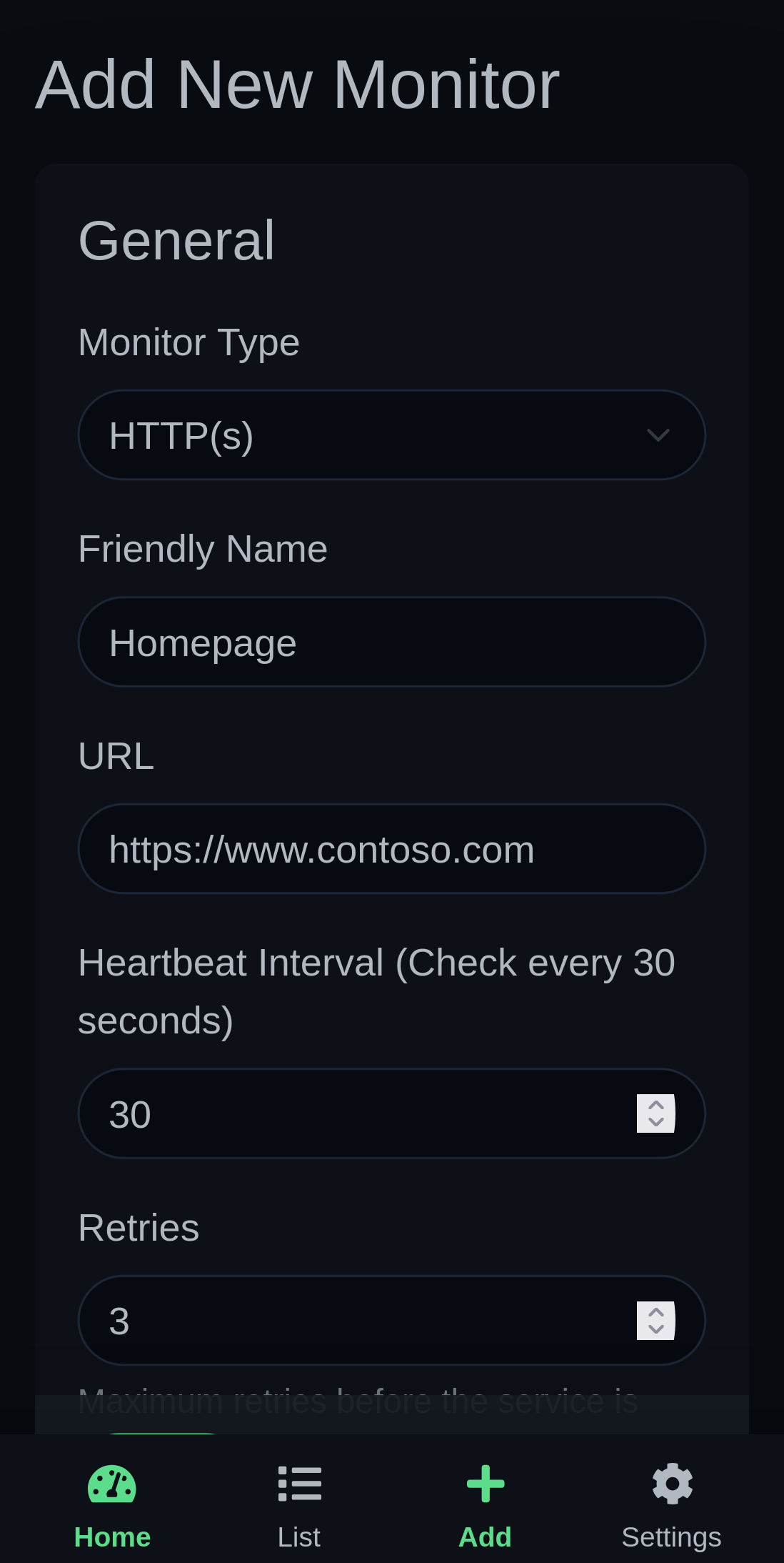 Customizable Monitoring