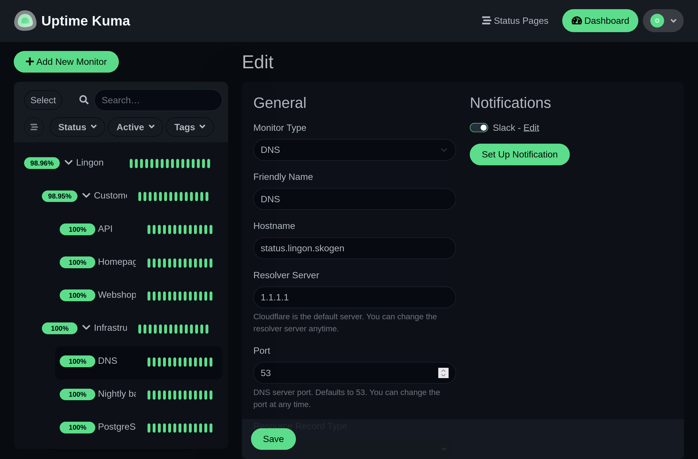 Customizable Monitoring