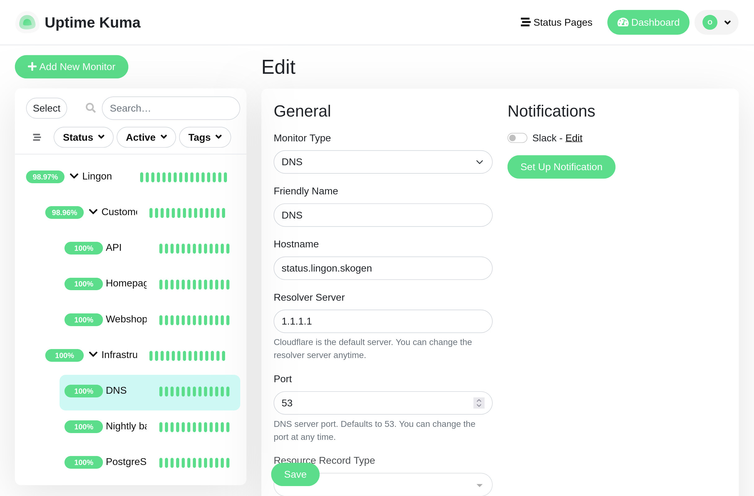 Customizable Monitoring
